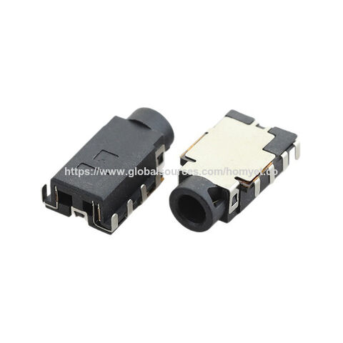 Base para placa de circuito impreso, conector hembra de interfaz de audio 7P con pata doblada