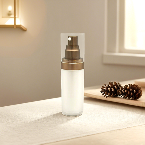 Hochwertige Acryl-Cremeflasche, Kunststoff-Spenderflasche für Lotion, für Essenz-Creme, Vakuum-Spenderflasche
