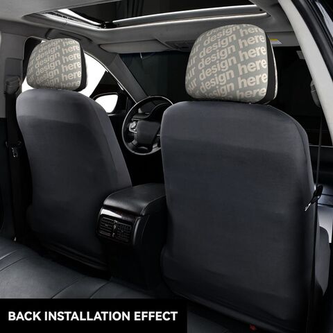 Fundas de Asiento de Coche Universales con Impresión Personalizada, Anti-Manchas, Cómodas, Accesorios para Coche, Fundas de Reposacabezas, Protección de Asientos de Poliéster