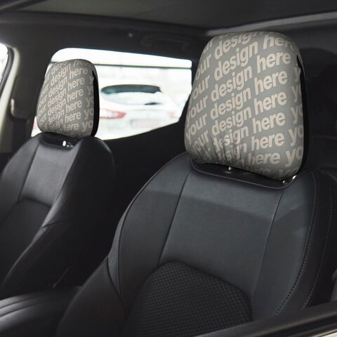 Fundas de Asiento de Coche Universales con Impresión Personalizada, Anti-Manchas, Cómodas, Accesorios para Coche, Fundas de Reposacabezas, Protección de Asientos de Poliéster