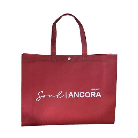 Großhandel Custom Light Weight Vliesstoff Tasche Shopping Kleidung Verpackung Non-Woven Tote Bag für Hand tragen