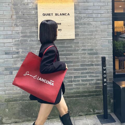 Großhandel Custom Light Weight Vliesstoff Tasche Shopping Kleidung Verpackung Non-Woven Tote Bag für Hand tragen