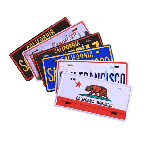 Aimant de réfrigérateur avec plaque d'immatriculation de Las Vegas, logo personnalisé, impression en relief 3D, souvenir touristique