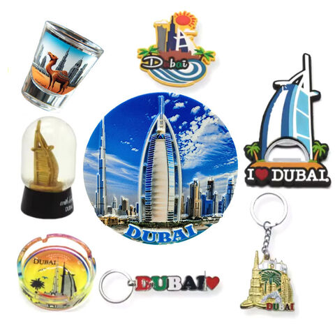 Aimant de réfrigérateur 3D en résine avec logo personnalisé d'usine, souvenir touristique d'Arabie Saoudite, aimants de réfrigérateur Dubaï Arabie Saoudite