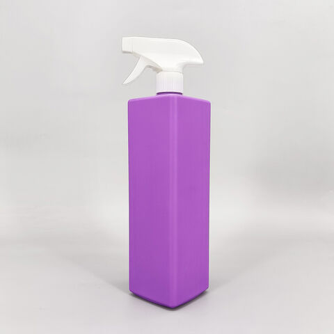 Precio de fábrica botella vacía de champú morado de 1000 ml 32OZ con bomba de loción botella blanda de DHPE de 1 litro para gel de baño