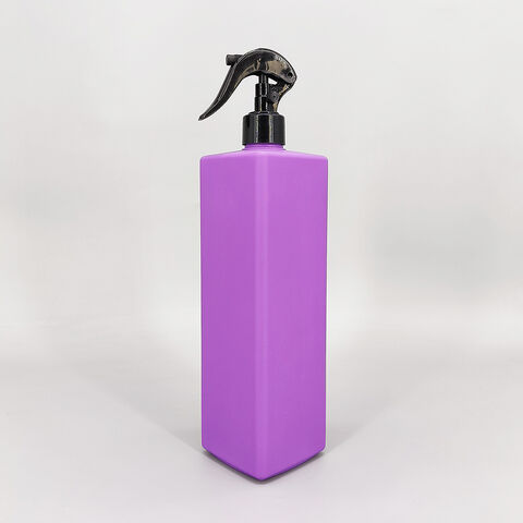 Precio de fábrica botella vacía de champú morado de 1000 ml 32OZ con bomba de loción botella blanda de DHPE de 1 litro para gel de baño