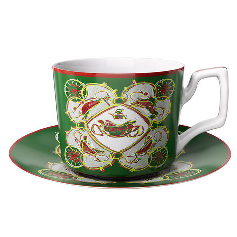 Açucareiro de Porcelana Fina Fantasista Parte de um Conjunto de Jantar de Cerâmica com Copo de Vela, Prato Lateral, Prato de Pão, Prato de Bolo, Caneca de Café