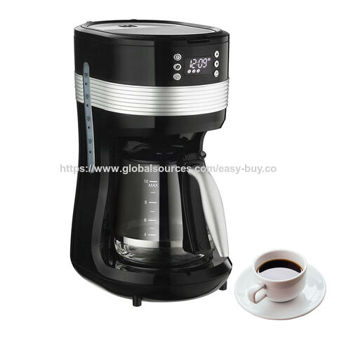 Machines à café à filtre automatiques, cafetière automatique 10 tasses, cafetières électriques à filtre numériques pour hôtels