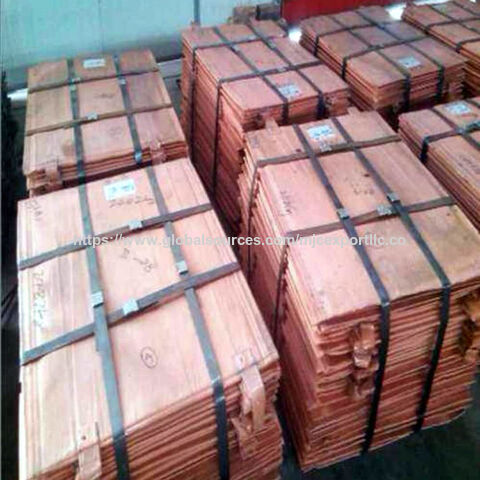 Cátodos de Cobre Electrolítico al por Mayor de Fuente Confiable para Electrochapado y Otros Usos Industriales