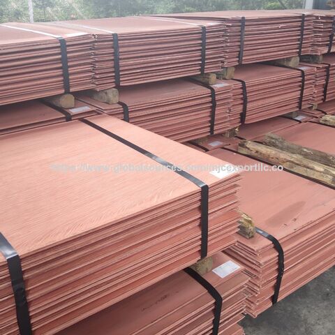 Cátodos de Cobre Industriales Electrolito Suministro a Granel Cátodos de Cobre Electrolito Para Compradores de la Industria Metalúrgica y Galvanoplastia