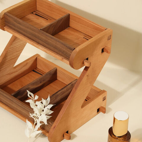 Estante de almacenamiento de bolsas de café para proveedores, estante de exhibición de almacenamiento de cocina de madera maciza, organizador de cocina multicapa para cocina, hogar