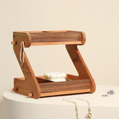 Estante de almacenamiento de bolsas de café para proveedores, estante de exhibición de almacenamiento de cocina de madera maciza, organizador de cocina multicapa para cocina, hogar