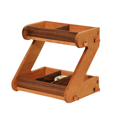 Estante de almacenamiento de bolsas de café para proveedores, estante de exhibición de almacenamiento de cocina de madera maciza, organizador de cocina multicapa para cocina, hogar