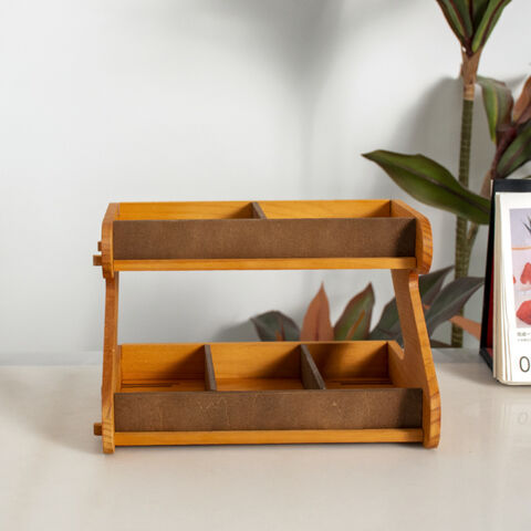Estante de almacenamiento de bolsas de café para proveedores, estante de exhibición de almacenamiento de cocina de madera maciza, organizador de cocina multicapa para cocina, hogar