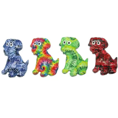 Aimant de réfrigérateur chien animal souvenir en polyrésine personnalisé en gros