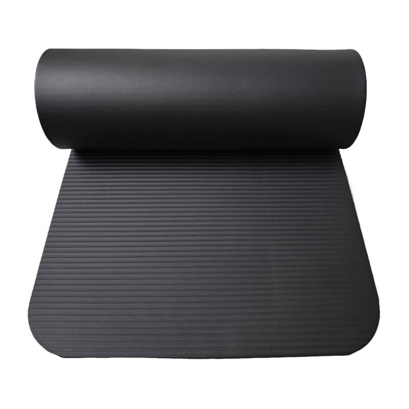 Tapis De Yoga Extra épais Simple Deluxe - 1/2 Pouce, Vin Profond, Avec Sangle