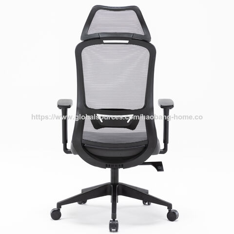 Chaise de Bureau Ergonomique avec Support Lombaire, Haut Dossier, Pivotante et Respirante pour Bureau d'Ordinateur - Chaises de Bureau en Maille à Vendre