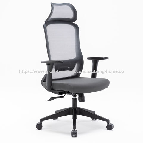 Chaise de Bureau Ergonomique avec Support Lombaire, Haut Dossier, Pivotante et Respirante pour Bureau d'Ordinateur - Chaises de Bureau en Maille à Vendre