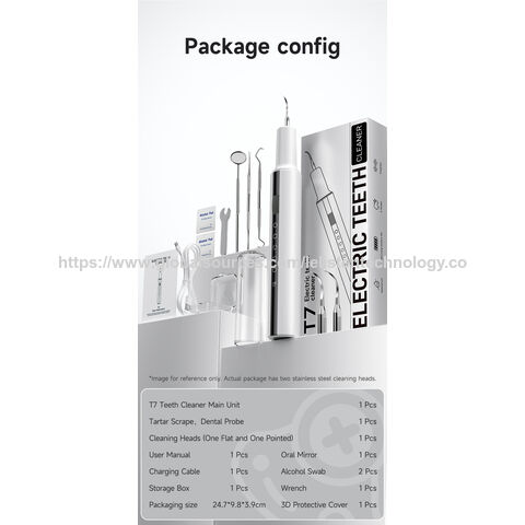 Kit de Limpieza Dental Recargable T7 para Blanqueamiento de Sarro y Placa - Removedor de Sarro, Limpiador Oral