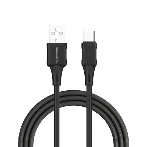 Cabo de Carregamento Rápido de Silicone Premium 2.4A | Transferência de Dados de 480Mbps | Livre de Emaranhados e Suave ao Toque | Múltiplas Opções de Conector