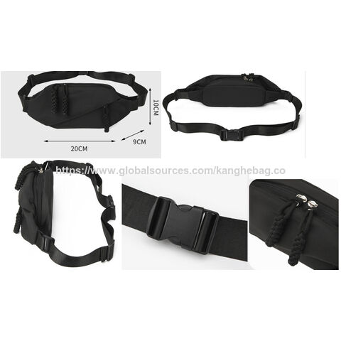 Vente en gros de sacs de taille de sport rouges multifonctionnels Sac banane de course