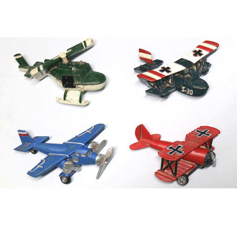 Aimant de réfrigérateur modèle d'avion en résine cadeau souvenir de style rétro vintage créatif