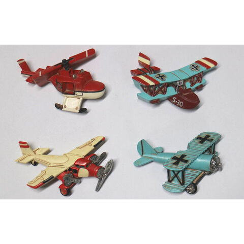 Aimant de réfrigérateur modèle d'avion en résine cadeau souvenir de style rétro vintage créatif