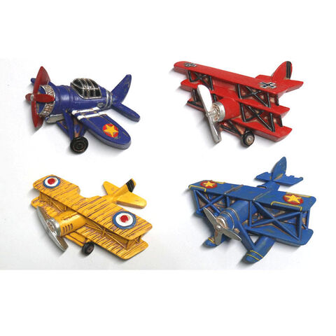 Aimant de réfrigérateur modèle d'avion en résine cadeau souvenir de style rétro vintage créatif