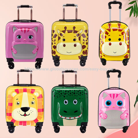 ABS+PC Kindergepäck-Set im Katzen-Stil, vielseitiges kleines Gepäck für Kinder, umwandelbares Gepäck & Rucksack