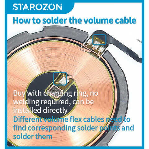 STAROZON Pièce de rechange pour téléphone portable en gros, assemblage d'écouteur pour iPhone 8 Plus, série professionnelle compatible pour réparation