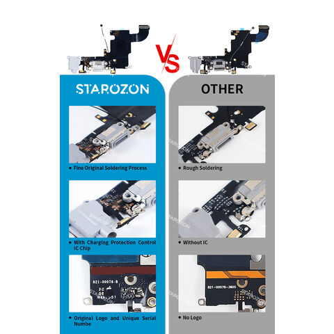 STAROZON Pièce de rechange pour téléphone portable en gros, assemblage d'écouteur pour iPhone 8 Plus, série professionnelle compatible pour réparation