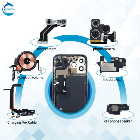 STAROZON Pièce de rechange pour téléphone portable en gros, assemblage d'écouteur pour iPhone 8 Plus, série professionnelle compatible pour réparation