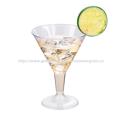 Gobelets à cocktail en plastique très demandés, verres à vin rouge, flûtes à champagne, vaisselle de fête, gobelets en plastique jetables