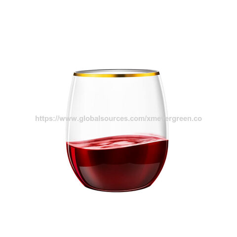 Gobelets à cocktail en plastique très demandés, verres à vin rouge, flûtes à champagne, vaisselle de fête, gobelets en plastique jetables
