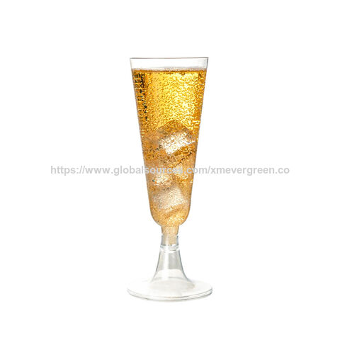 Gobelets à cocktail en plastique très demandés, verres à vin rouge, flûtes à champagne, vaisselle de fête, gobelets en plastique jetables