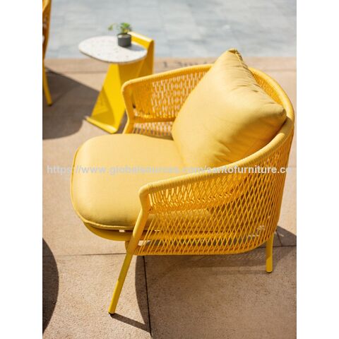 Conjuntos de Móveis de Pátio de Alumínio, Sofá de Jardim de Luxo para Exterior, Conjuntos de Móveis de Exterior de Vime