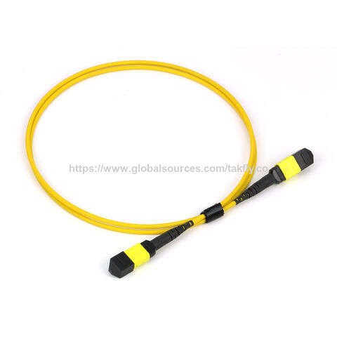Latiguillos de fibra óptica monomodo MTP MPO de 12 fibras, baja pérdida, LSZH, 10 metros