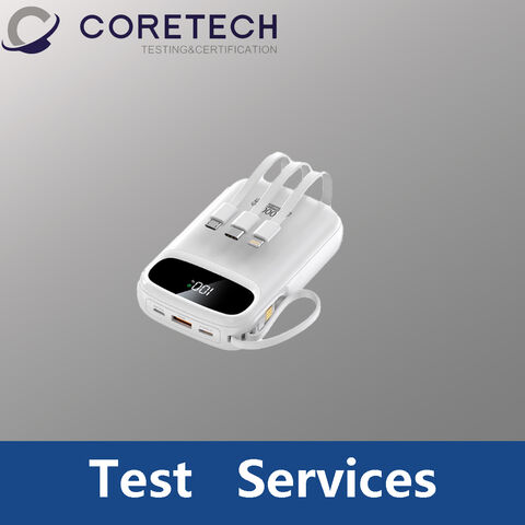 Services de test et de certification de batteries externes portables / Inspection de produits, contrôle qualité, audit d'usine, tests en laboratoire