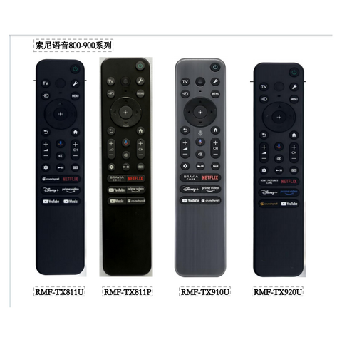 Controle Remoto RMF-TX800U para TV Sony Bravia com Controle de Voz, RMF-TX800P, RMF-TX900U, RMF-TX810P, MF-TX811U, RMF-TX811P