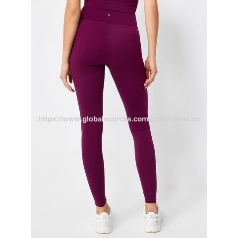 OEM/ODM Seamless High-Waist Tummy Control Yoga Leggings Women's Sports Pants with Squat-Proof Fabric for Butter-Soft Naked Feel