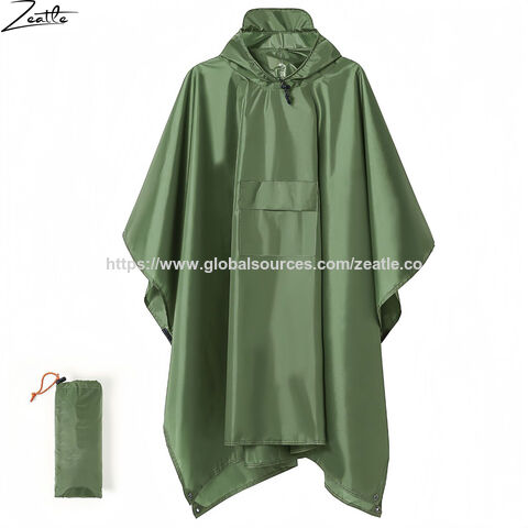 Proveedor Unisex Poncho de Lluvia con Capucha Impermeable para Adultos Mujeres