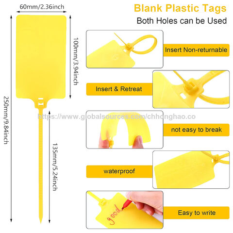 Tag Plastik untuk Pengiriman, Tahan Air, Segel Strip Plastik untuk Pelabelan