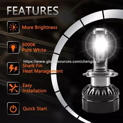 حار بيع 10 مجموعات OSRAM H7 مصابيح أمامية للسيارة LED LEDriving 6000K أبيض بارد 50W 12V 2 قطعة صنع في ألمانيا