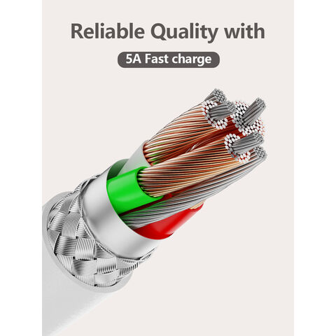 Cable USB C de carga rápida de 60 W al por mayor, suave, de gel de sílice, agradable para la piel, para iPhone y teléfonos Android
