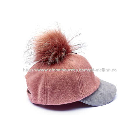 Winter-Baseballkappe für Kinder mit niedlicher Ballverzierung, weiche Babymütze, 6-Panel-Baseballkappe