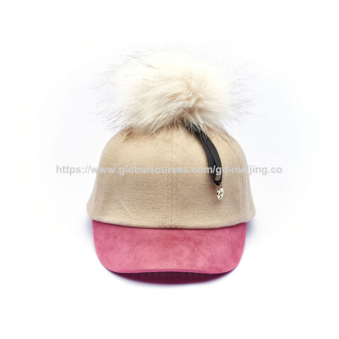 Winter-Baseballkappe für Kinder mit niedlicher Ballverzierung, weiche Babymütze, 6-Panel-Baseballkappe