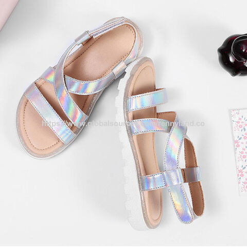 Penjualan Langsung Pabrik Sandal Anak Perempuan Musim Panas yang Bernapas dan Nyaman dengan Sol Lembut dan Sepatu Kasual Anak-Anak Berwarna-warni