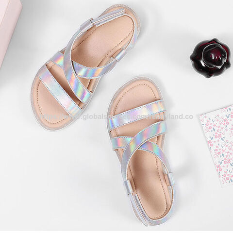 Penjualan Langsung Pabrik Sandal Anak Perempuan Musim Panas yang Bernapas dan Nyaman dengan Sol Lembut dan Sepatu Kasual Anak-Anak Berwarna-warni