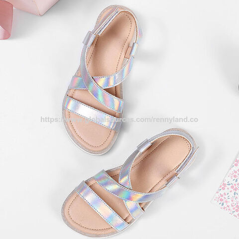 Penjualan Langsung Pabrik Sandal Anak Perempuan Musim Panas yang Bernapas dan Nyaman dengan Sol Lembut dan Sepatu Kasual Anak-Anak Berwarna-warni