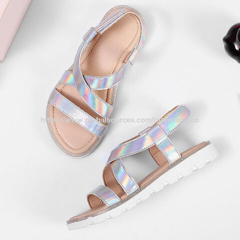Penjualan Langsung Pabrik Sandal Anak Perempuan Musim Panas yang Bernapas dan Nyaman dengan Sol Lembut dan Sepatu Kasual Anak-Anak Berwarna-warni